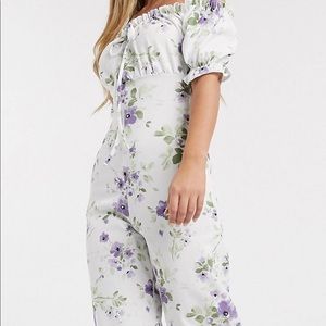 Missguided floral jumpsuit - great for brunch!